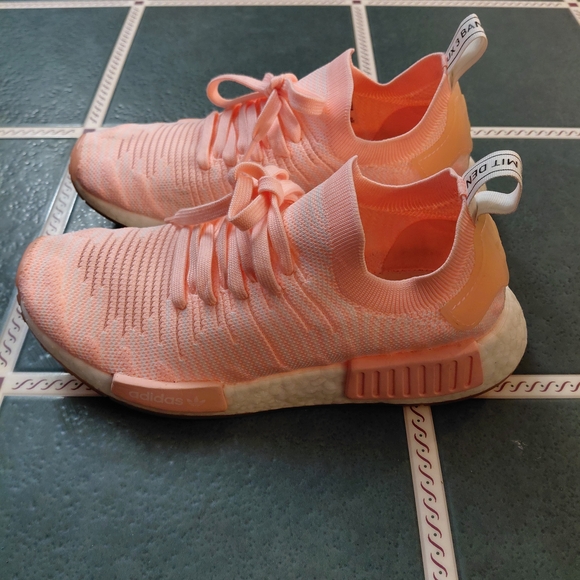 adidas Women's Peach Knit Lace-Up Sneakers - Picture 4 of 5